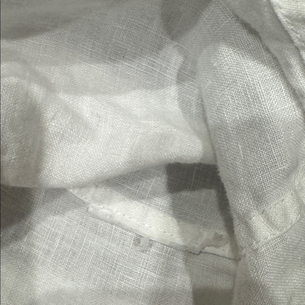Quince European Linen Button Down Shirt White Long Sleeve Blouse Shirt Size XS - Picture 6 of 9